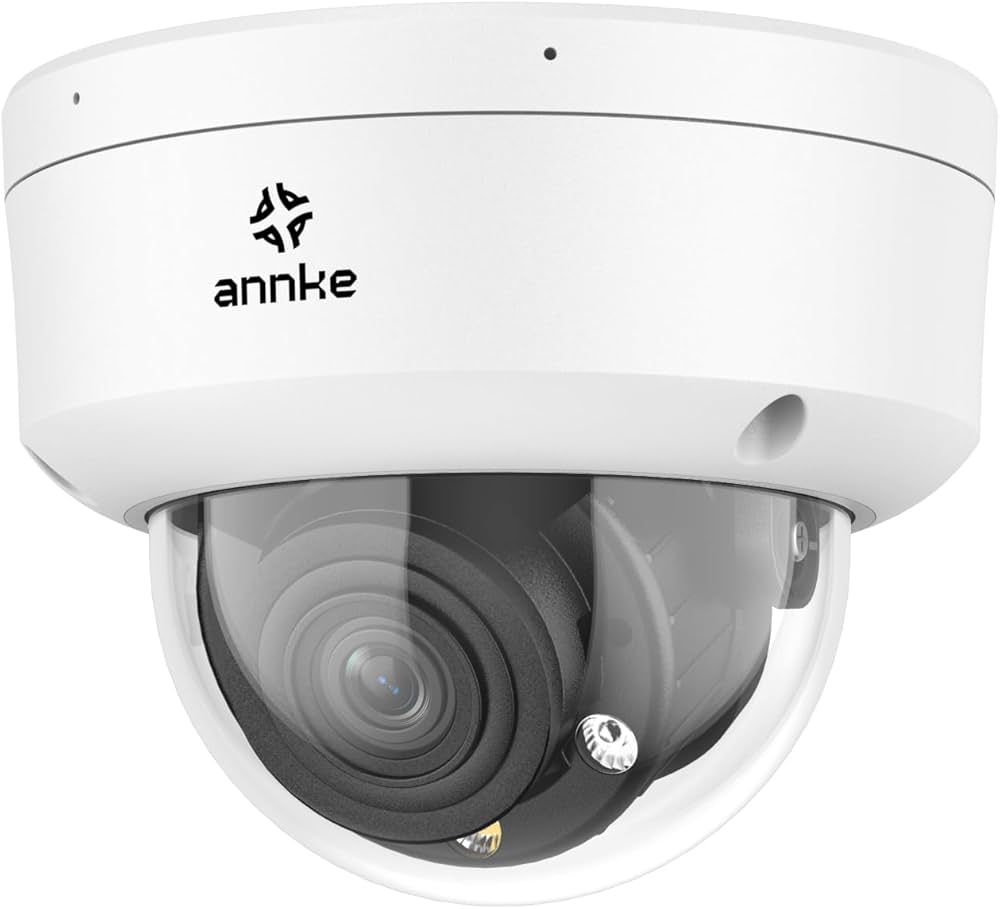 Caméra de surveillance IP 4K extérieure – Vision nocturne intelligente – Étanche IP67